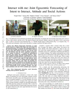 Interact with me: Joint Egocentric Forecasting of Intent to Interact, Attitude and Social Actions