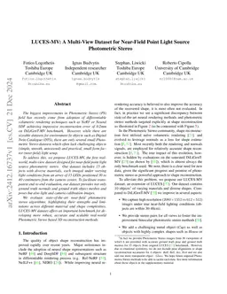 LUCES-MV: A Multi-View Dataset for Near-Field Point Light Source
  Photometric Stereo
