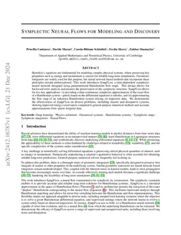 Symplectic Neural Flows for Modeling and Discovery