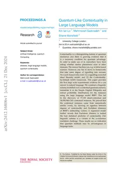 Quantum-Like Contextuality in Large Language Models