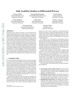 SoK: Usability Studies in Differential Privacy
