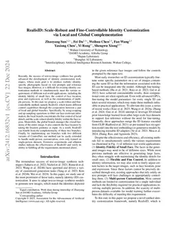 RealisID: Scale-Robust and Fine-Controllable Identity Customization via
  Local and Global Complementation