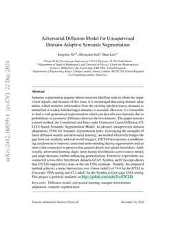 Adversarially Domain-adaptive Latent Diffusion for Unsupervised Semantic Segmentation