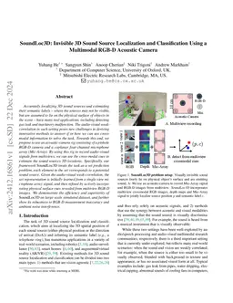 SoundLoc3D: Invisible 3D Sound Source Localization and Classification Using a Multimodal RGB-D Acoustic Camera