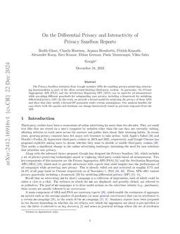 On the Differential Privacy and Interactivity of Privacy Sandbox Reports