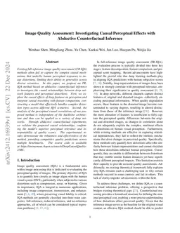 Image Quality Assessment: Investigating Causal Perceptual Effects with
  Abductive Counterfactual Inference