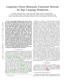 Linguistics-Vision Monotonic Consistent Network for Sign Language
  Production