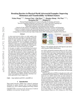 Breaking Barriers in Physical-World Adversarial Examples: Improving
  Robustness and Transferability via Robust Feature