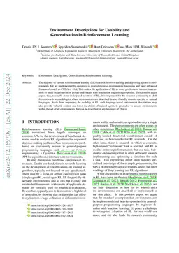 A Research Agenda for Usability and Generalisation in Reinforcement Learning