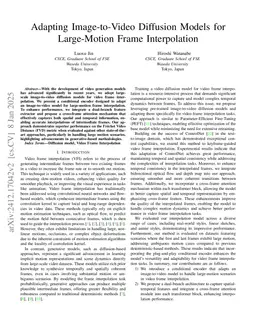 Adapting Image-to-Video Diffusion Models for Large-Motion Frame Interpolation