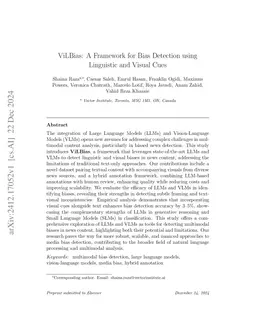 ViLBias: Detecting and Reasoning about Bias in Multimodal Content