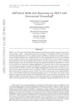 ASP-based Multi-shot Reasoning via DLV2 with Incremental Grounding