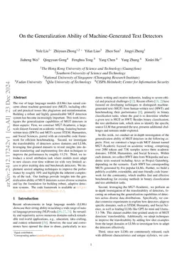 On the Generalization and Adaptation Ability of Machine-Generated Text Detectors in Academic Writing