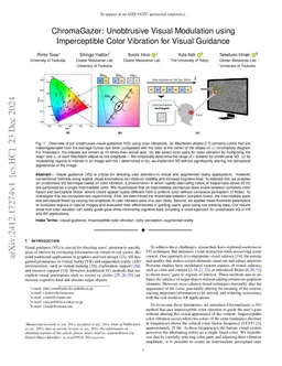 ChromaGazer: Unobtrusive Visual Modulation using Imperceptible Color
  Vibration for Visual Guidance