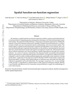 Spatial function-on-function regression