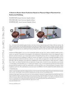 A Room to Roam: Reset Prediction Based on Physical Object Placement for
  Redirected Walking