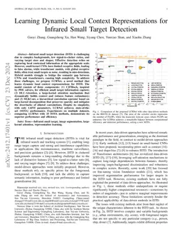 Learning Dynamic Local Context Representations for Infrared Small Target
  Detection