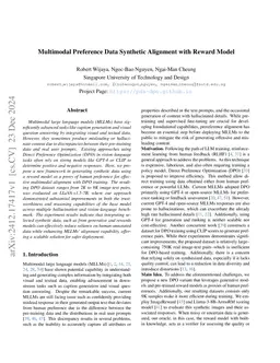 Synth-Align: Improving Trustworthiness in Vision-Language Model with Synthetic Preference Data Alignment