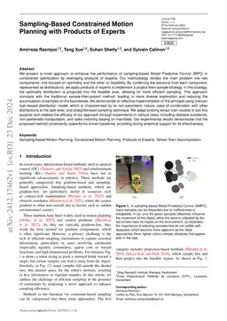 Sampling-Based Constrained Motion Planning with Products of Experts
