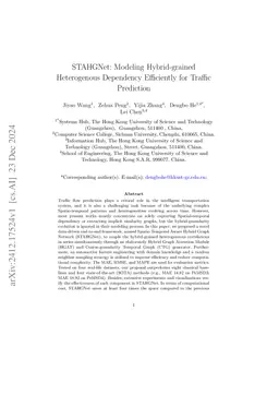 STAHGNet: Modeling Hybrid-grained Heterogenous Dependency Efficiently
  for Traffic Prediction