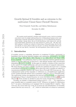 Growth-Optimal E-Variables and an extension to the multivariate
  Csiszár-Sanov-Chernoff Theorem