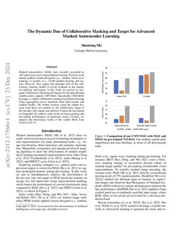 The Dynamic Duo of Collaborative Masking and Target for Advanced Masked
  Autoencoder Learning