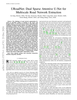 URoadNet: Dual Sparse Attentive U-Net for Multiscale Road Network
  Extraction