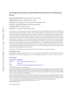Facial Expression Analysis and Its Potentials in IoT Systems: A Contemporary Survey
