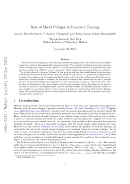 Rate of Model Collapse in Recursive Training