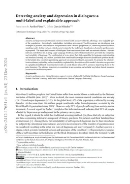 Detecting anxiety and depression in dialogues: a multi-label and
  explainable approach