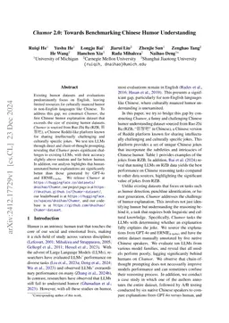 Chumor 2.0: Towards Benchmarking Chinese Humor Understanding