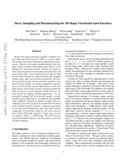 Dora: Sampling and Benchmarking for 3D Shape Variational Auto-Encoders