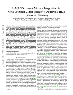 LaMI-GO: Latent Mixture Integration for Goal-Oriented Communications
  Achieving High Spectrum Efficiency