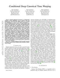 Conditional Deep Canonical Time Warping