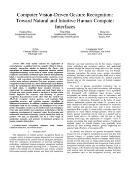 Computer Vision-Driven Gesture Recognition: Toward Natural and Intuitive
  Human-Computer