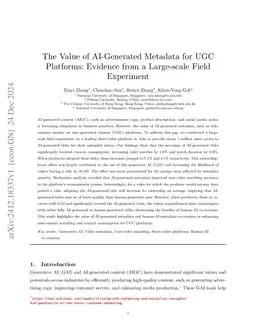 The Value of AI-Generated Metadata for UGC Platforms: Evidence from a
  Large-scale Field Experiment