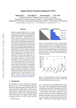 Segment-Based Attention Masking for GPTs