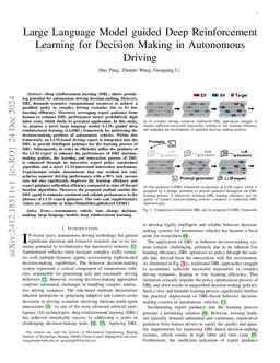 Large Language Model guided Deep Reinforcement Learning for Decision
  Making in Autonomous Driving