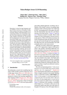 Token-Budget-Aware LLM Reasoning