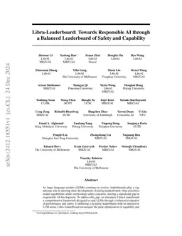 Libra-Leaderboard: Towards Responsible AI through a Balanced Leaderboard
  of Safety and Capability