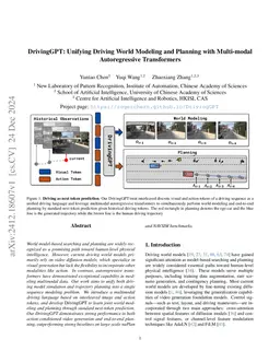 DrivingGPT: Unifying Driving World Modeling and Planning with
  Multi-modal Autoregressive Transformers