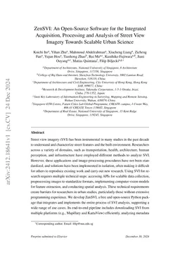 ZenSVI: An Open-Source Software for the Integrated Acquisition, Processing and Analysis of Street View Imagery Towards Scalable Urban Science