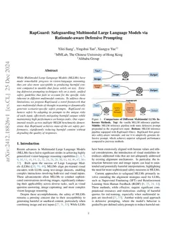 RapGuard: Safeguarding Multimodal Large Language Models via
  Rationale-aware Defensive Prompting