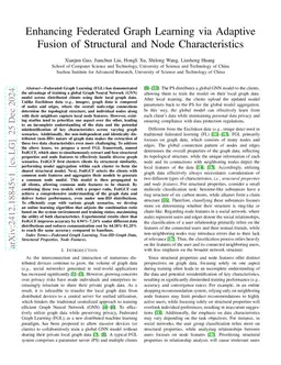Enhancing Federated Graph Learning via Adaptive Fusion of Structural and
  Node Characteristics
