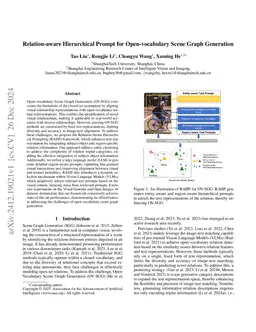 Relation-aware Hierarchical Prompt for Open-vocabulary Scene Graph Generation