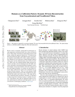 Humans as a Calibration Pattern: Dynamic 3D Scene Reconstruction from Unsynchronized and Uncalibrated Videos