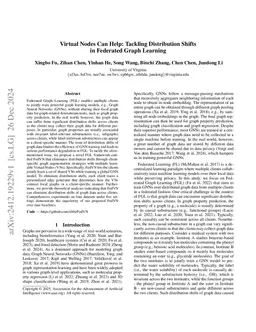 Virtual Nodes Can Help: Tackling Distribution Shifts in Federated Graph Learning