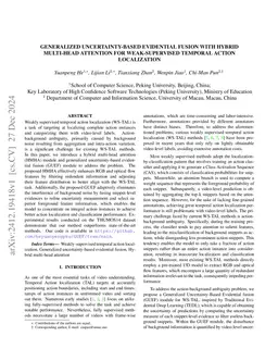 Generalized Uncertainty-Based Evidential Fusion with Hybrid Multi-Head
  Attention for Weak-Supervised Temporal Action Localization