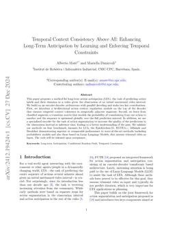 Temporal Context Consistency Above All: Enhancing Long-Term Anticipation
  by Learning and Enforcing Temporal Constraints