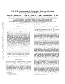 CAD-GPT: Synthesising CAD Construction Sequence with Spatial Reasoning-Enhanced Multimodal LLMs